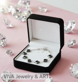 BRANSOLETKA ,,DIAMENT CIENI"