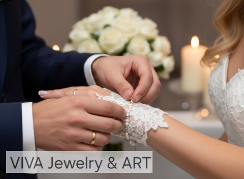 BRANSOLETKA ,,PERŁA OBLUBIENICY"