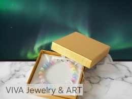 BRANSOLETKA Z KAMIENI KOCIE OKO