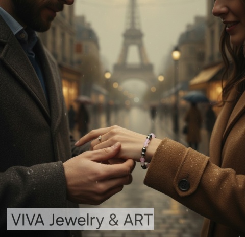 BRANSOLETKA ZE SPEKTOLITU, HEMATYTU I SREBRA