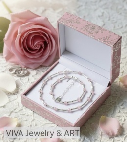 KOMPLET BIZUTERII ,,DOTYK PIERWSZEJ MIŁOSCI"