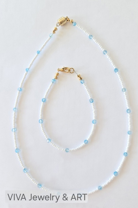 KOMPLET BIŻUTERII Z TOPAZEM