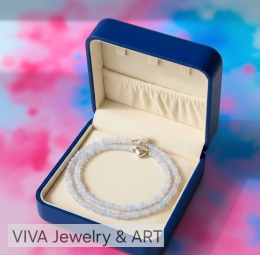 NASZYJNIK Z KAMIENIA KOCIE OKO