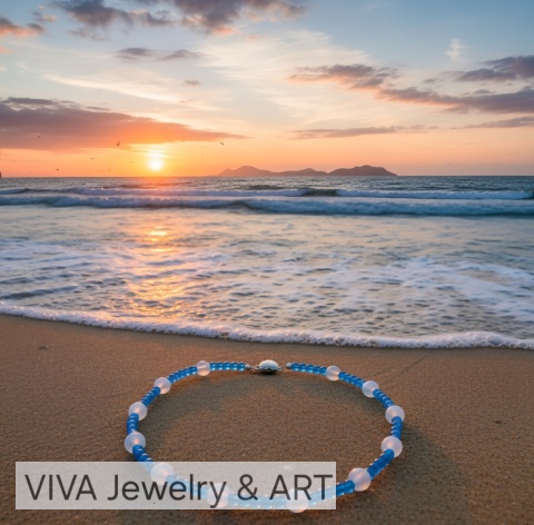 NASZYJNIK Z KAMIENIA KSIĘŻYCOWEGO I KAMIENIA KOCIE OKO