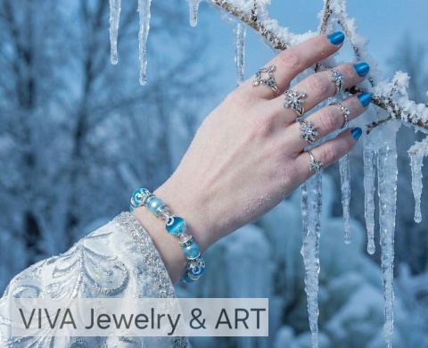 BRANSOLETKA Z CHALCEDONU I SREBRA