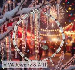 BRANSOLETKA Z LABRADORYTU I CHALCEDONU