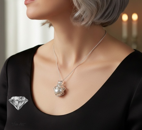 EKSKLUZYWNA ZAWIESZKA Z PERŁĄ VIVA JEWELRY & ART