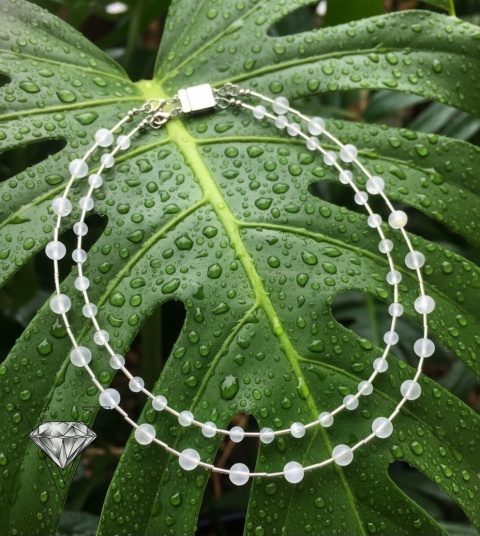 NASZYJNIK ,,HARMONIA ŚWIATŁA" Z SELENITU OD VIVA JEWELRY & ART