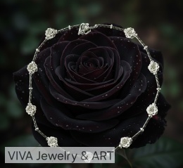 NASZYJNIK Z HEMATYTÓW I SREBRA