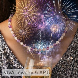 NASZYJNIK Z KAMIENIA KOCIE OKO I KAMIENIA AUSTRIACKIEGO ZE SREBREM