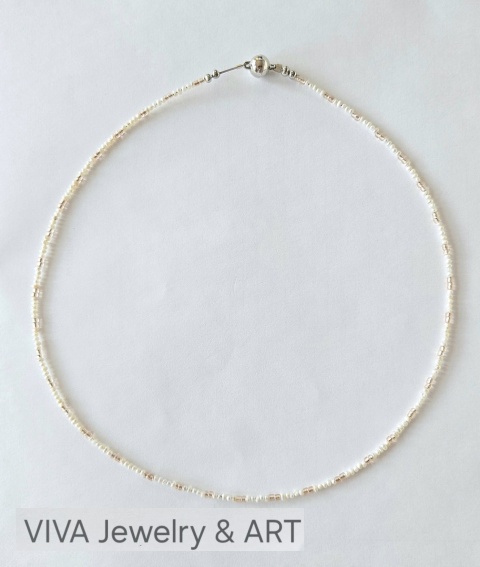 NASZYJNIK ,,PERŁA SZCZĘŚCIA" Z PEREŁ NATURALNYCH