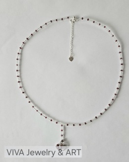 NASZYJNIK ,,SERCE ZIMY'' Z LABRADORYTU Z ZAWIESZKĄ