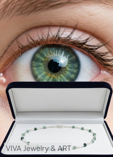 NASZYJNIK Z AGATÓW I SREBRA