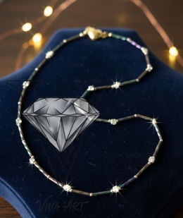 NASZYJNIK Z CYRKONII I SREBRA